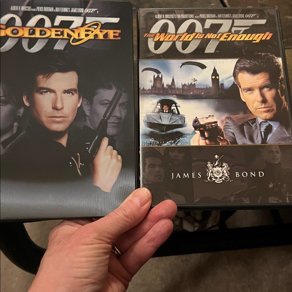 James Bond 007 DVD Set of World is Not Enough and Golden Eye with Pierce Brosnan